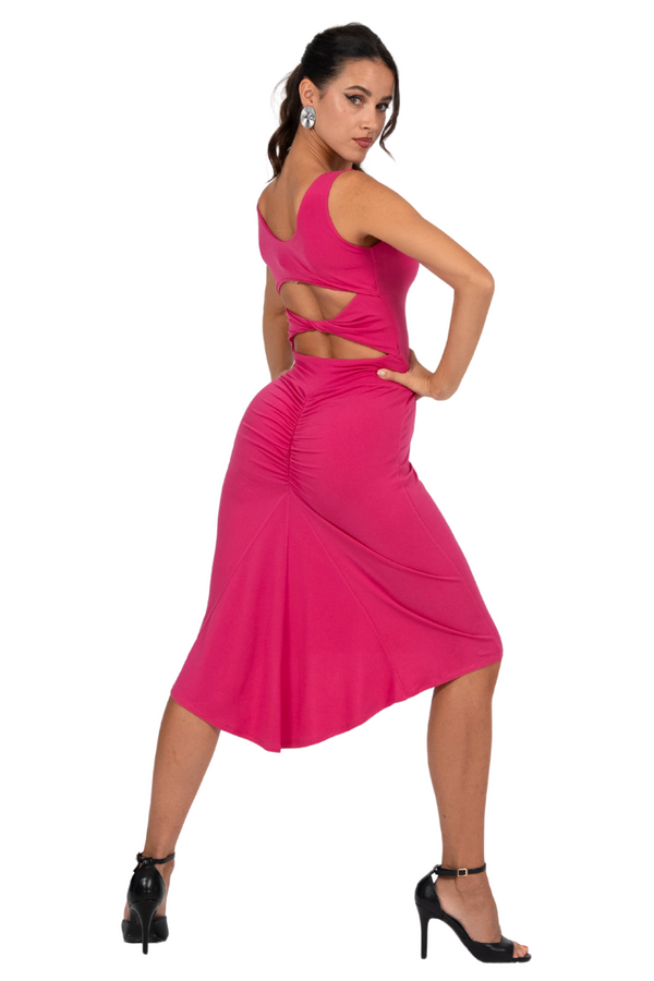 Fishtail Tango Dress With Twisted Back