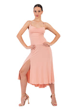 Load image into Gallery viewer, Fit &amp; Flare Keyhole Back Midi Tango Dress