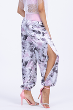 Load image into Gallery viewer, Floral Gathered Satin Pants