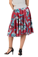 Load image into Gallery viewer, Floral Painted Print A-Line Skirt 