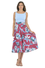 Load image into Gallery viewer, Floral Painted Print A-Line Skirt
