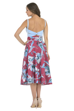 Load image into Gallery viewer, Floral Painted Print A-Line Skirt
