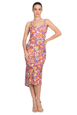 Load image into Gallery viewer, Floral Paisley Print Open Back Fishtail Dress
