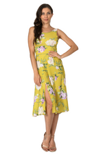 Load image into Gallery viewer, Floral Tango Dress With Slit
