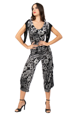 Load image into Gallery viewer, Floral Velvet Fringed Outfit