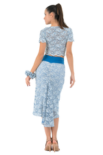 Load image into Gallery viewer, Floral Lace Fishtail Skirt