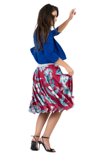 Load image into Gallery viewer, Floral Painted Print A-Line Skirt