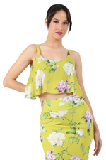 Load image into Gallery viewer, Floral Print Georgette Loose Crop Top