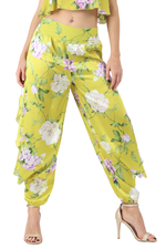 Load image into Gallery viewer, Floral Satin Floral Harem Style Tango Pants