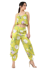 Load image into Gallery viewer, Floral Satin Floral Harem Style Tango Pants