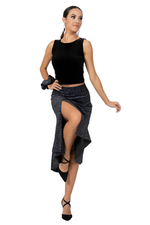 Load image into Gallery viewer, Flowing Sparkling Velvet Skirt With Tail
