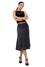 Load image into Gallery viewer, Flowing Sparkling Velvet Skirt With Tail
