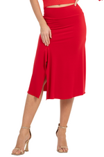 Load image into Gallery viewer, Flowy Tango Skirt With Side &amp; Back Slits
