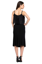 Load image into Gallery viewer, Flowy Tango Skirt With Side &amp; Back Slits
