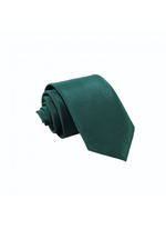 Load image into Gallery viewer, Forest Green Men's Satin Necktie