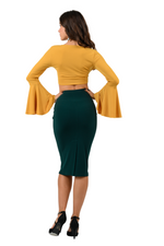 Load image into Gallery viewer, Pencil Skirt With Back Slit
