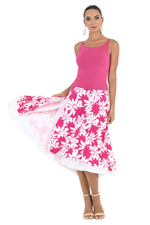 Load image into Gallery viewer, Fuchsia Floral Two-layered Dress
