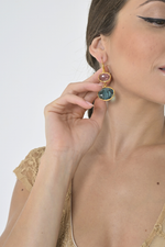 Load image into Gallery viewer, Gaia Ocean Blue Tango Earrings
