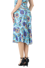 Load image into Gallery viewer, Garden Floral Print Gathered Tango Skirt with Slits