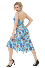 Load image into Gallery viewer, Garden Floral Print Gathered Tango Skirt with Slits