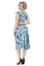Load image into Gallery viewer, Garden Floral Print Dress With Gatherings