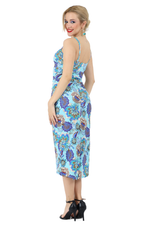 Load image into Gallery viewer, Garden Floral Print Wrap Effect Dress With Twist