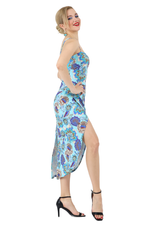 Load image into Gallery viewer, Garden Floral Print Wrap Effect Dress With Twist