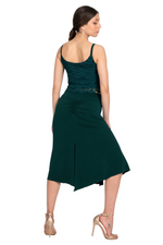 Load image into Gallery viewer, Gathered Tango Skirt with Slits
