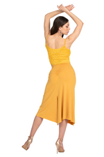 Load image into Gallery viewer, Gathered Tango Skirt with Slits
