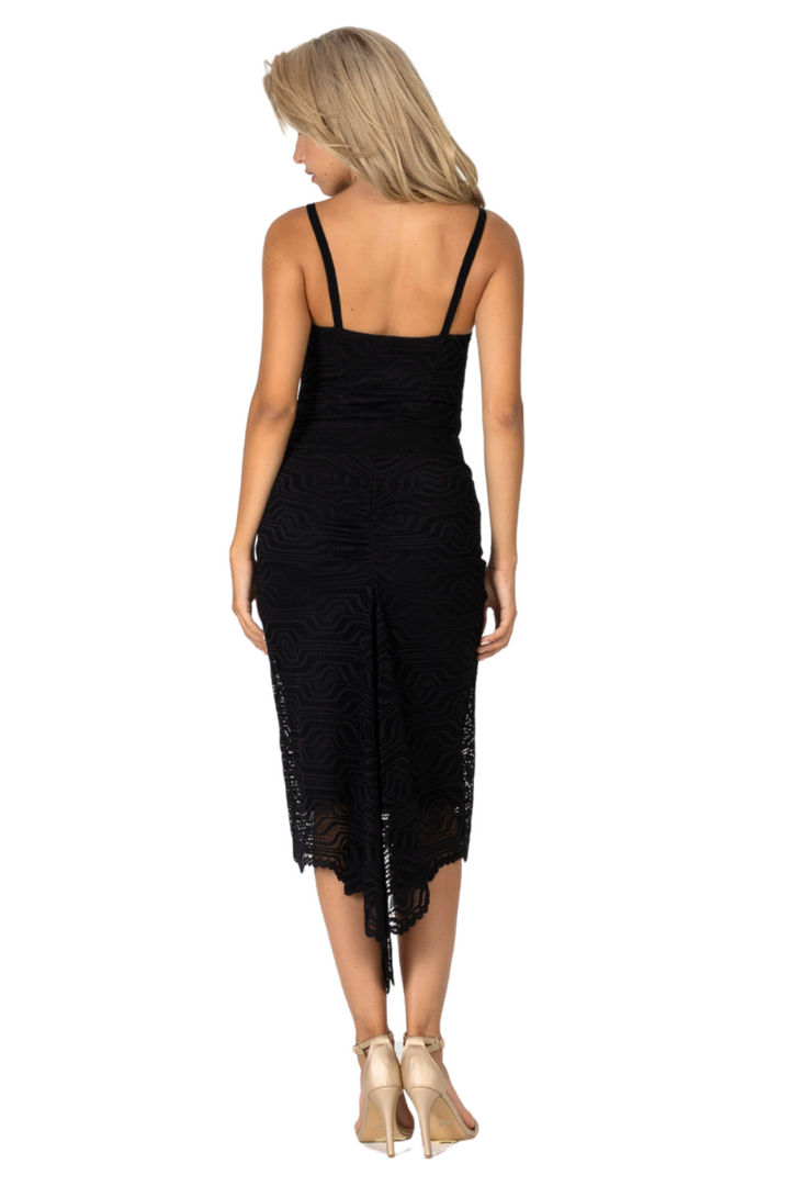 Geometric Lace Fishtail Skirt