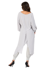 Load image into Gallery viewer, Georgette Long Tail Top With Lace Details