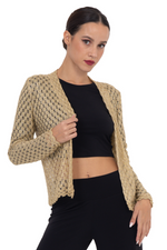 Load image into Gallery viewer, Gold Knitted Jacket