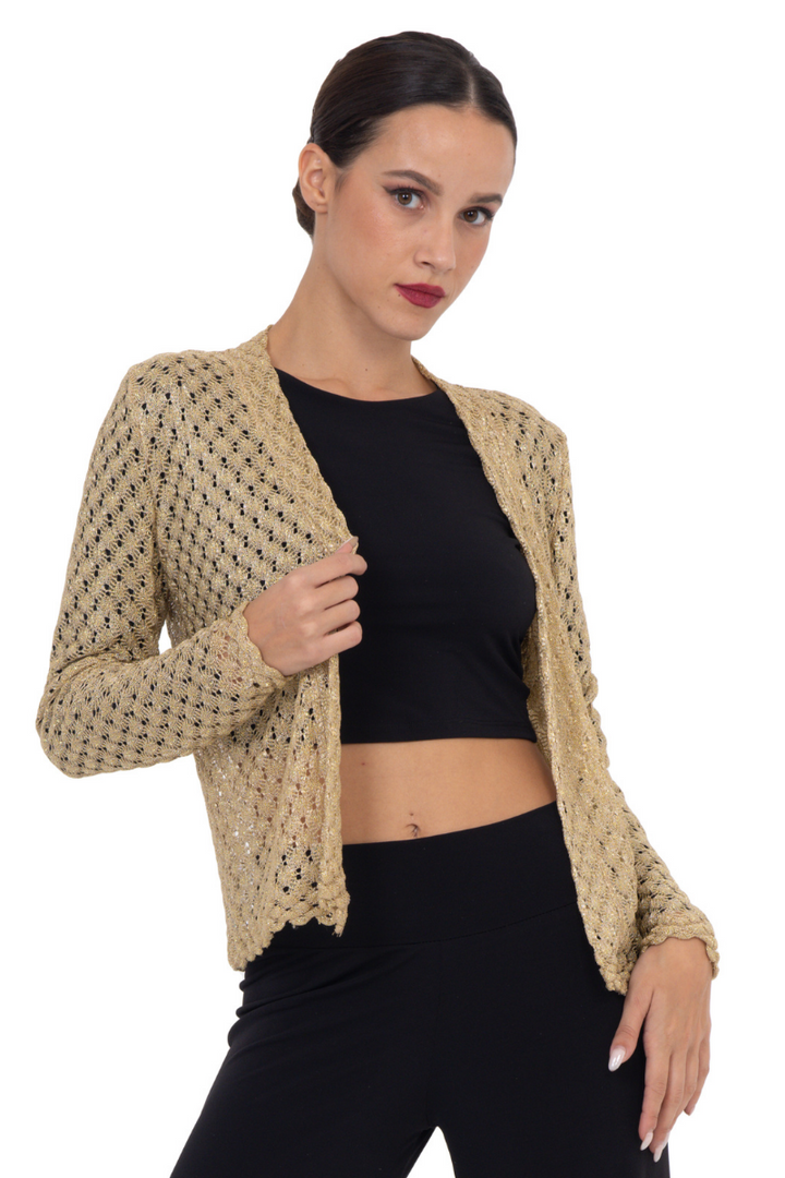 Gold Knitted Jacket