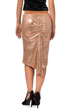 Load image into Gallery viewer, Grey Paillette Fishtail Skirt With Velvet Waistband (S,M,L)