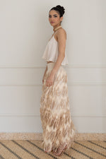 Load image into Gallery viewer, Golden Beige Bridal Boho Outfit