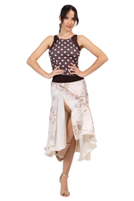 Load image into Gallery viewer, Gradient Dot Two-Layer Satin Dance Skirt