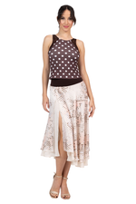 Load image into Gallery viewer, Gradient Dot Two-Layer Satin Dance Skirt