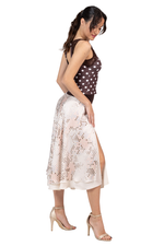 Load image into Gallery viewer, Gradient Dot Two-Layer Satin Dance Skirt