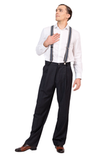 Load image into Gallery viewer, Graphite Tango Pants With Front Pleat
