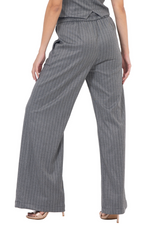 Load image into Gallery viewer, Grey Pinstripe Women&#39;s Tailored Trousers