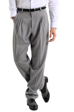 Load image into Gallery viewer, Light Grey Tango Pants With Four Pleats
