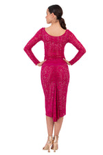 Load image into Gallery viewer, Fuchsia Guipure Lace Blouse With Lining