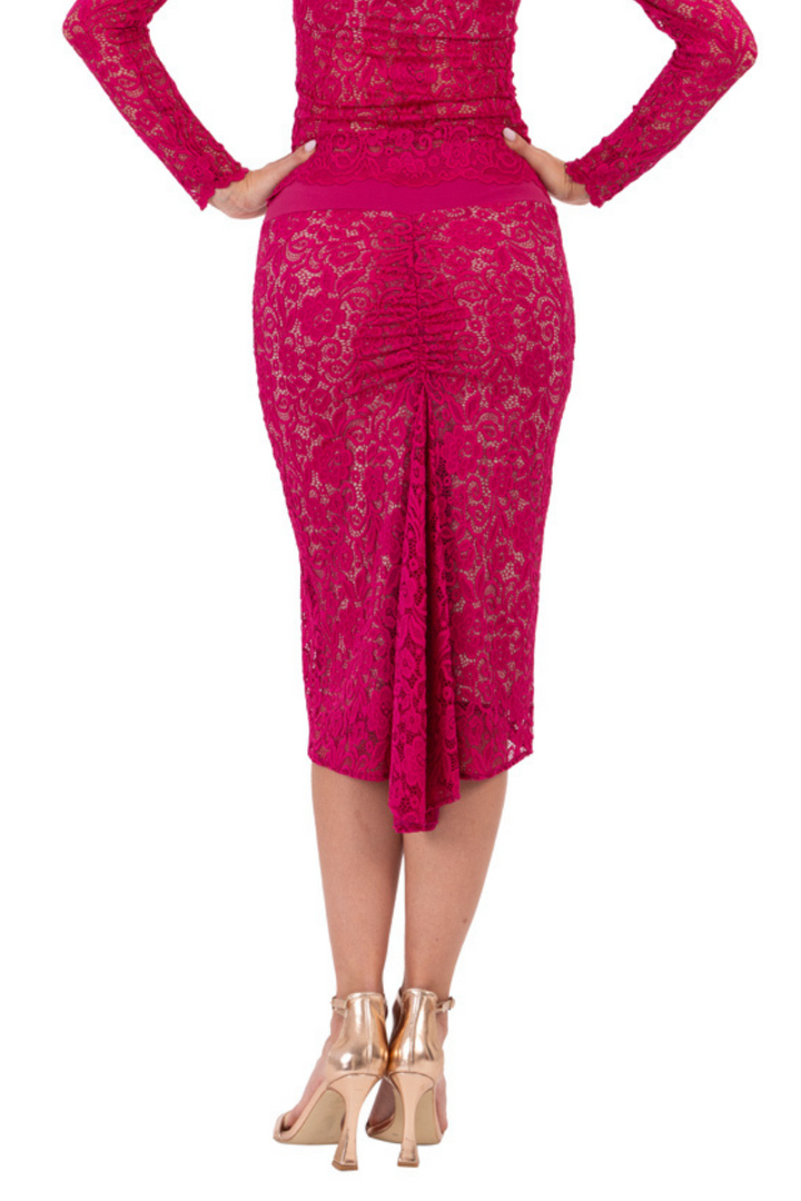 Guipure Lace Fishtail Tango Skirt