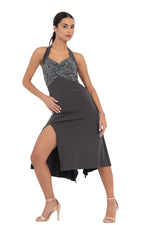 Load image into Gallery viewer, Halter-neck Tango Dress with Lace Bust