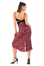 Load image into Gallery viewer, Heart Print Low Back Midi Fishtail Dress