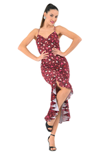 Load image into Gallery viewer, Heart Print Tango Dress with Ruffles