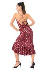Load image into Gallery viewer, Heart Print Tango Dress with Ruffles