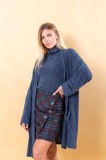 Load image into Gallery viewer, Knit Long Cardigan (XS,S,M,L,XL)(Wine Red, Blue)