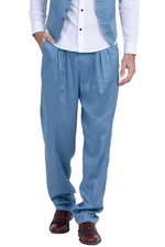 Load image into Gallery viewer, Indigo Blue Men&#39;s Tango Pants With Three Pleats