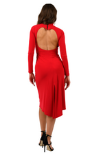 Load image into Gallery viewer, Jersey Tango Dress With Heart Cutout
